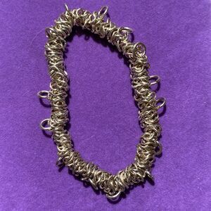 💛 925 Plated Handmade Vintage Stretchy Charm Bracelet